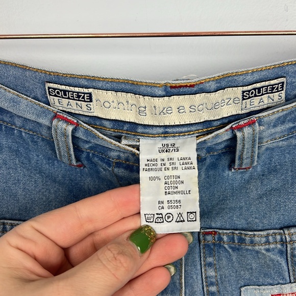 Vintage Jean button front skort 100% cotton by Squeeze Jeans - Picture 6 of 7